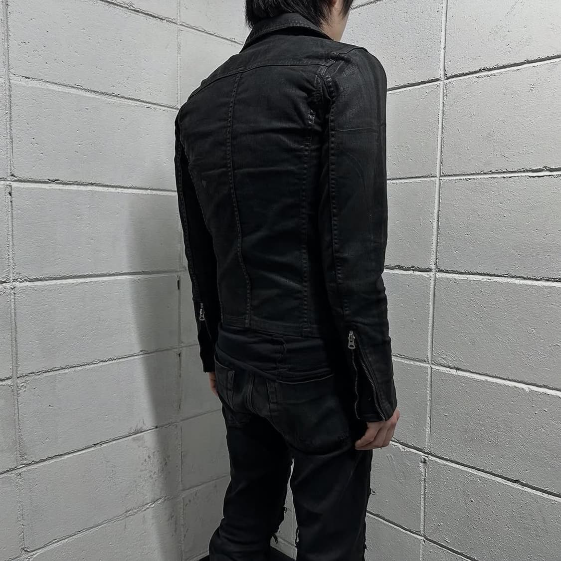 CIVARIZE archive Black wax coated jacket | 후루츠패밀리