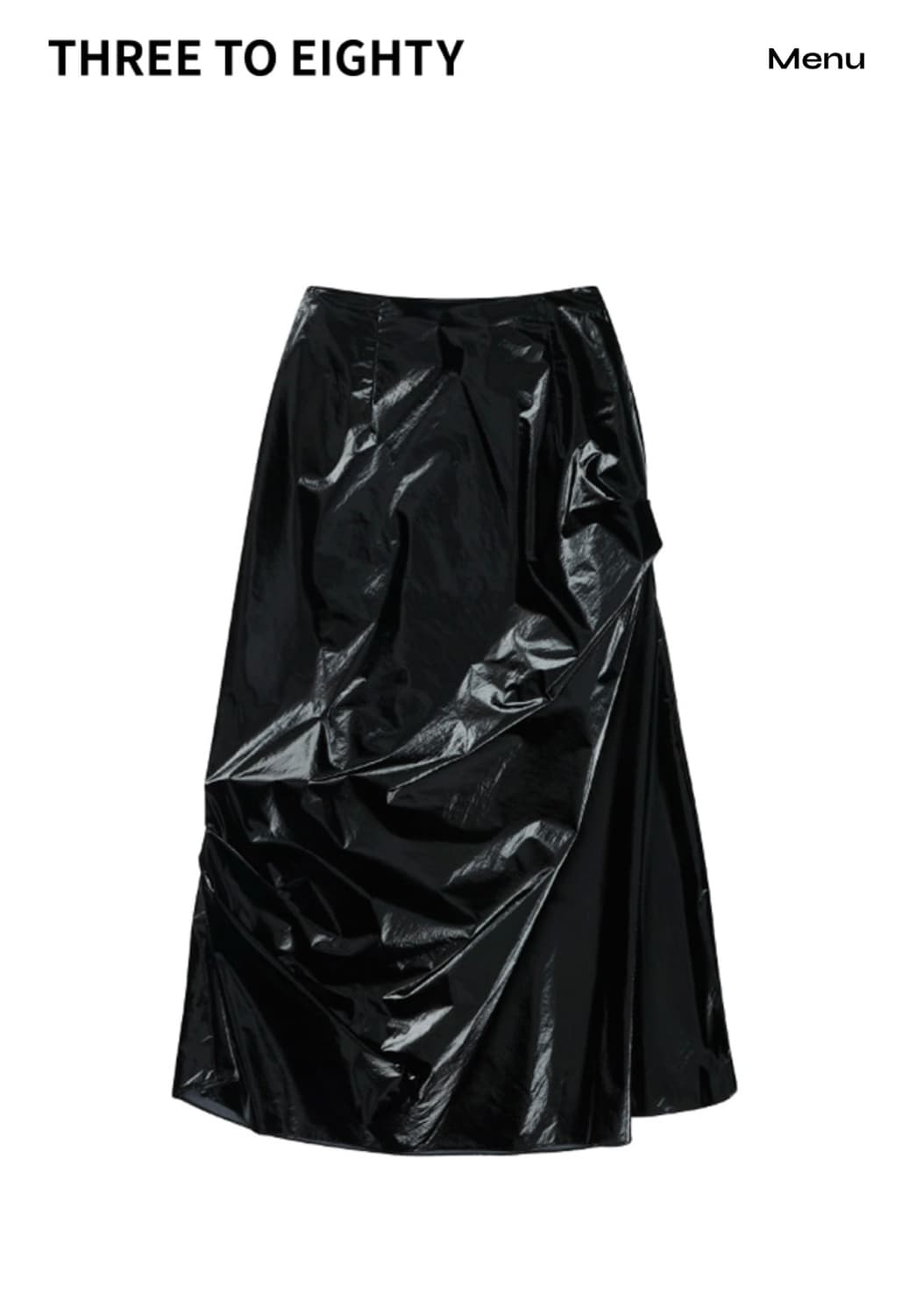 THREE TO EIGHTY ♥ SHIRRING UNBAL JERSEY SKIRT/追跡付 3hreeto8ighty /UNBALANCED SHIRRING SKIRT | 후루츠패밀리