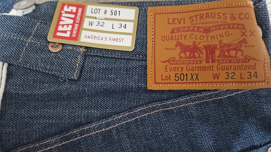 LEVI'S Vintage Clothing 1901 501 32/34 Levis Vintage