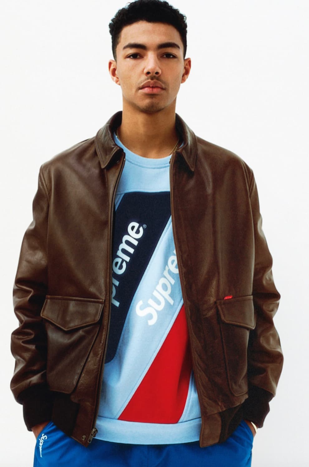 Supreme × schott A-2ジャケット L ダークブラウン シュプリーム Supreme × schott A-2ジャケット L ダークブラウン シュプリーム