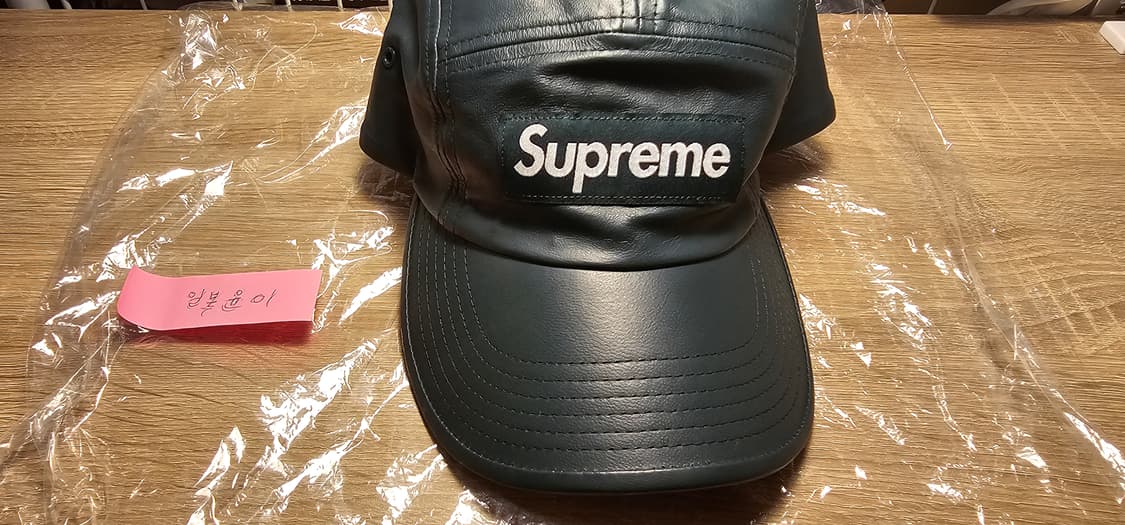 supreme leather camp cap 16fw GORE-TEX Leather Camp Cap