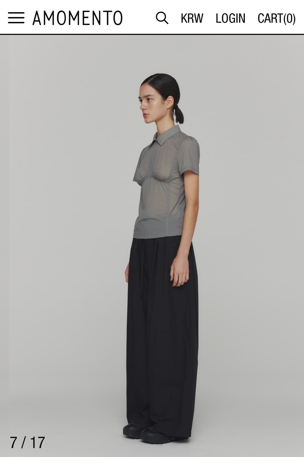 トップス AMOMENTO /  HALF ZIP-UP CORSET TOP AMOMENTO / HALF ZIP-UP CORSET TOP