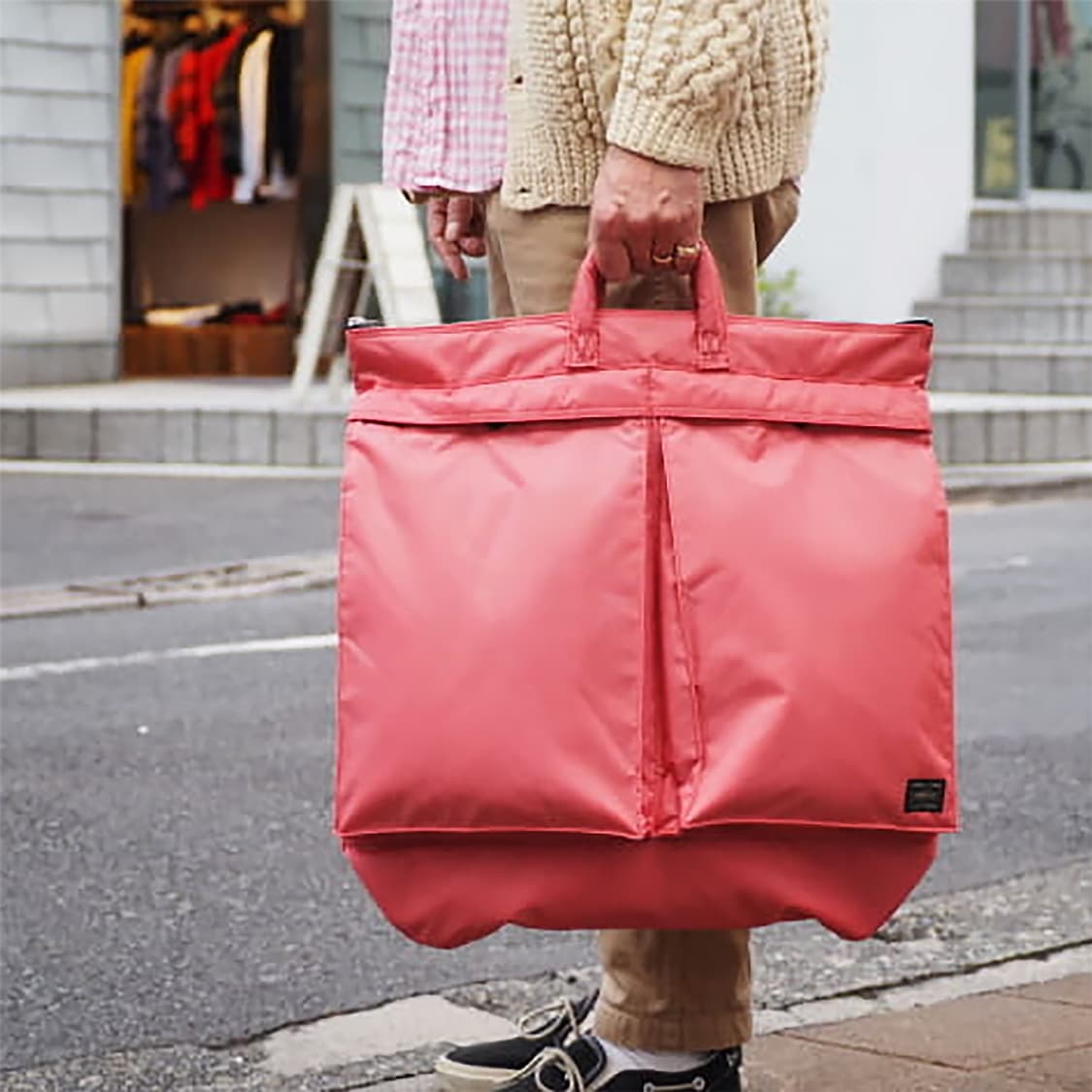 ROSE DYE HELMET BAG ネクサスセブンxPORTER ROSE DYE MINI HELMET BAG