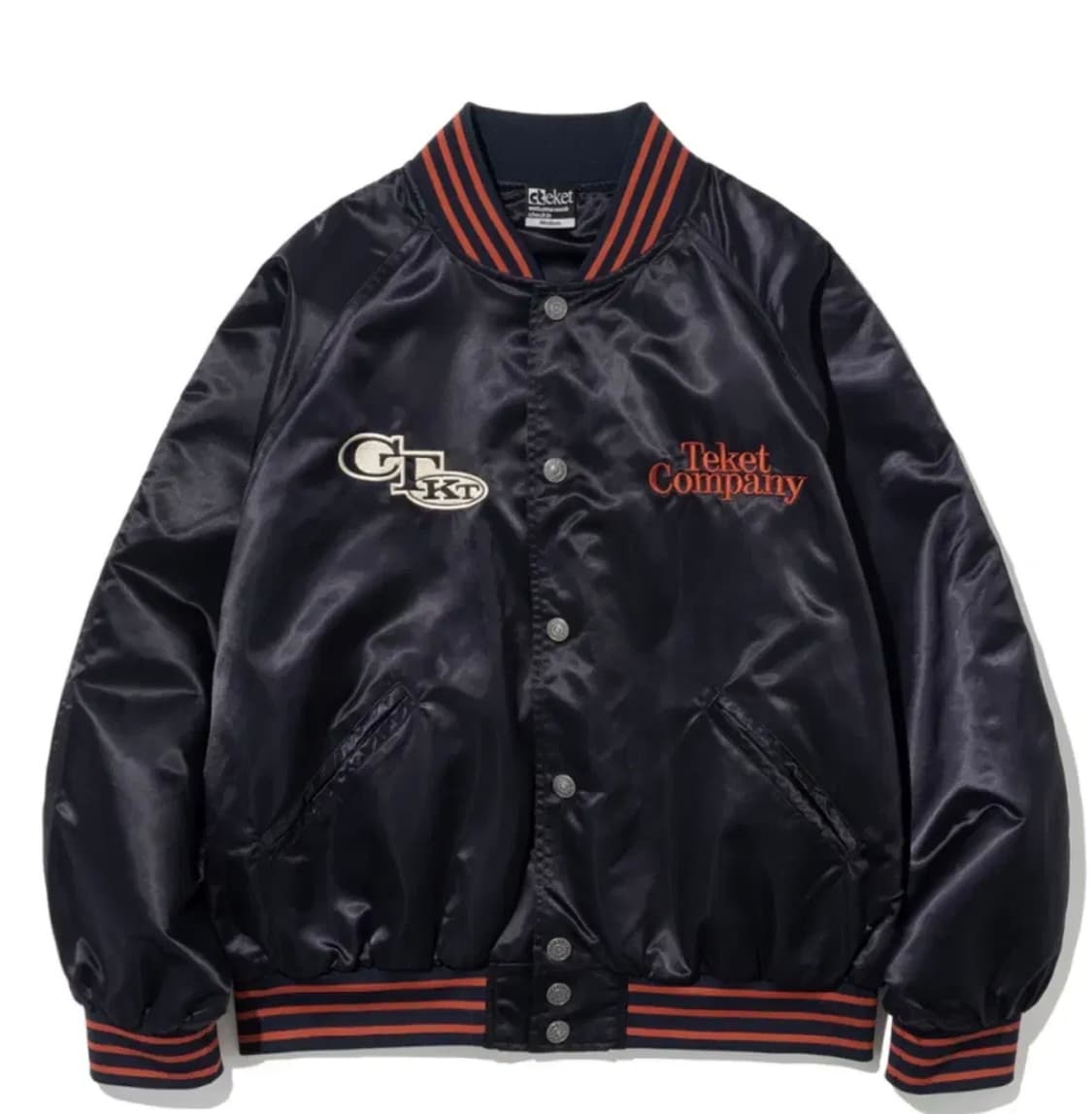 테켓 Keyword Satin Jacket Navy M사이즈 | 후루츠패밀리