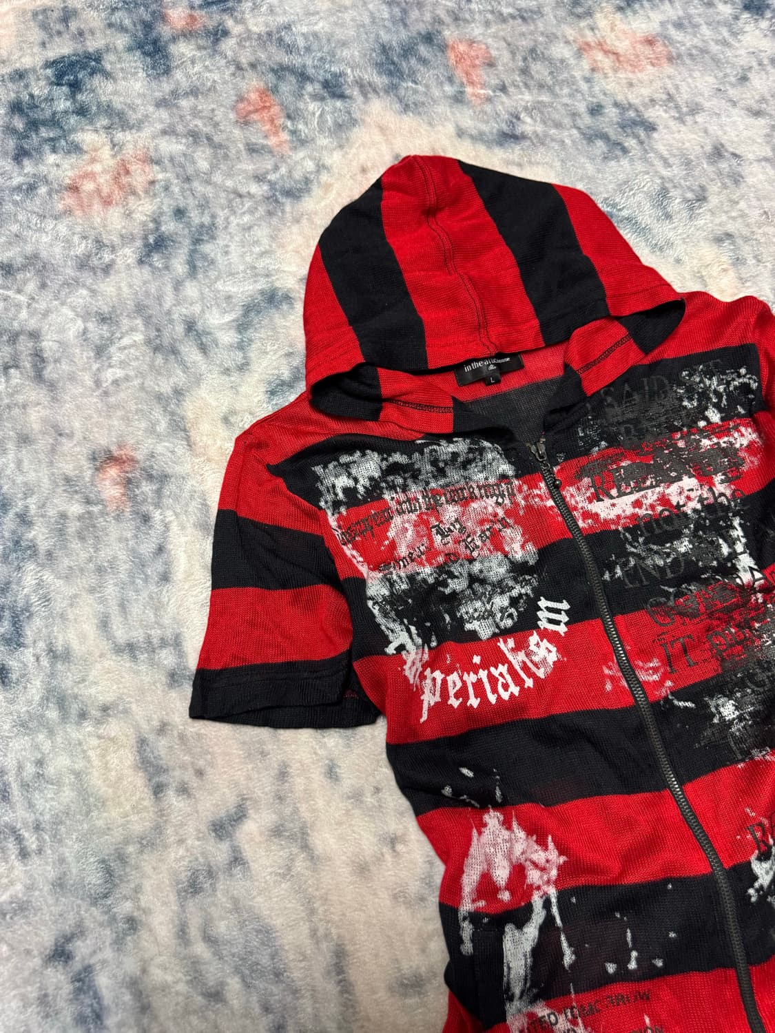 トップス 00s archive in the attic distressed knit In the attic 00s archive punk knit top | 후루츠패밀리