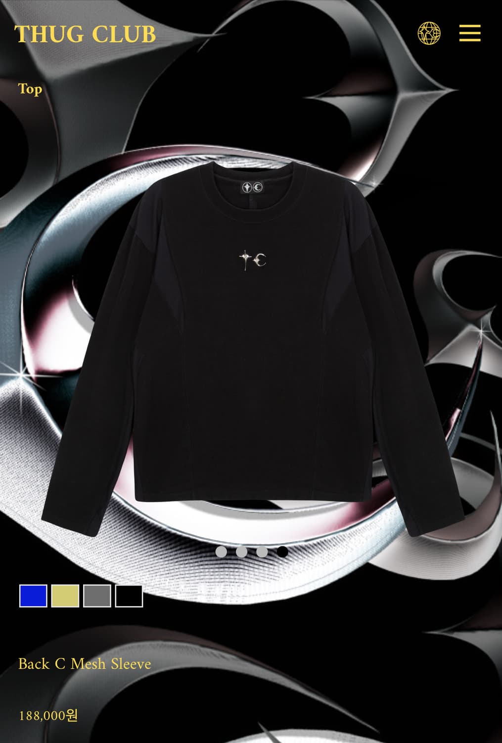 新品未使用】THUG CLUB/TC Back C Mesh Sleeve