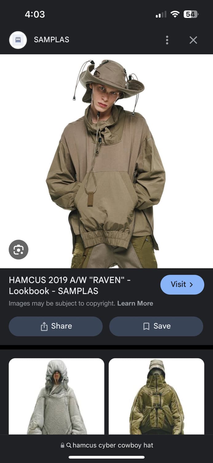 帽子 HAMCUS CYBER COWBOY HAT 구매 Hamcus 햄커스 cyber cowboy hat | 후루츠패밀리