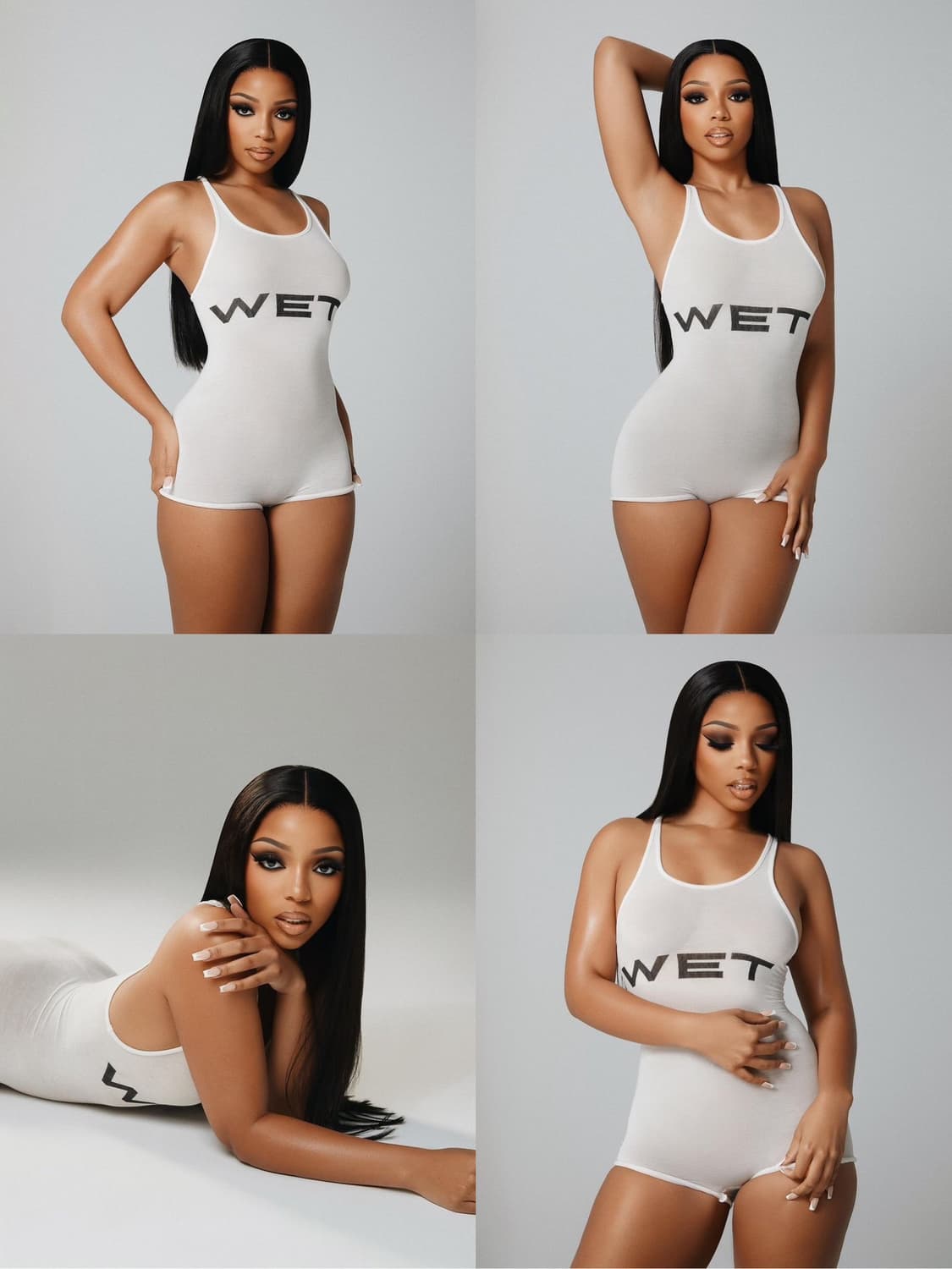 YZY Mowalola WET TANK サイズ1 YZY YEEZY MOWALOLA WET bodysuit tank