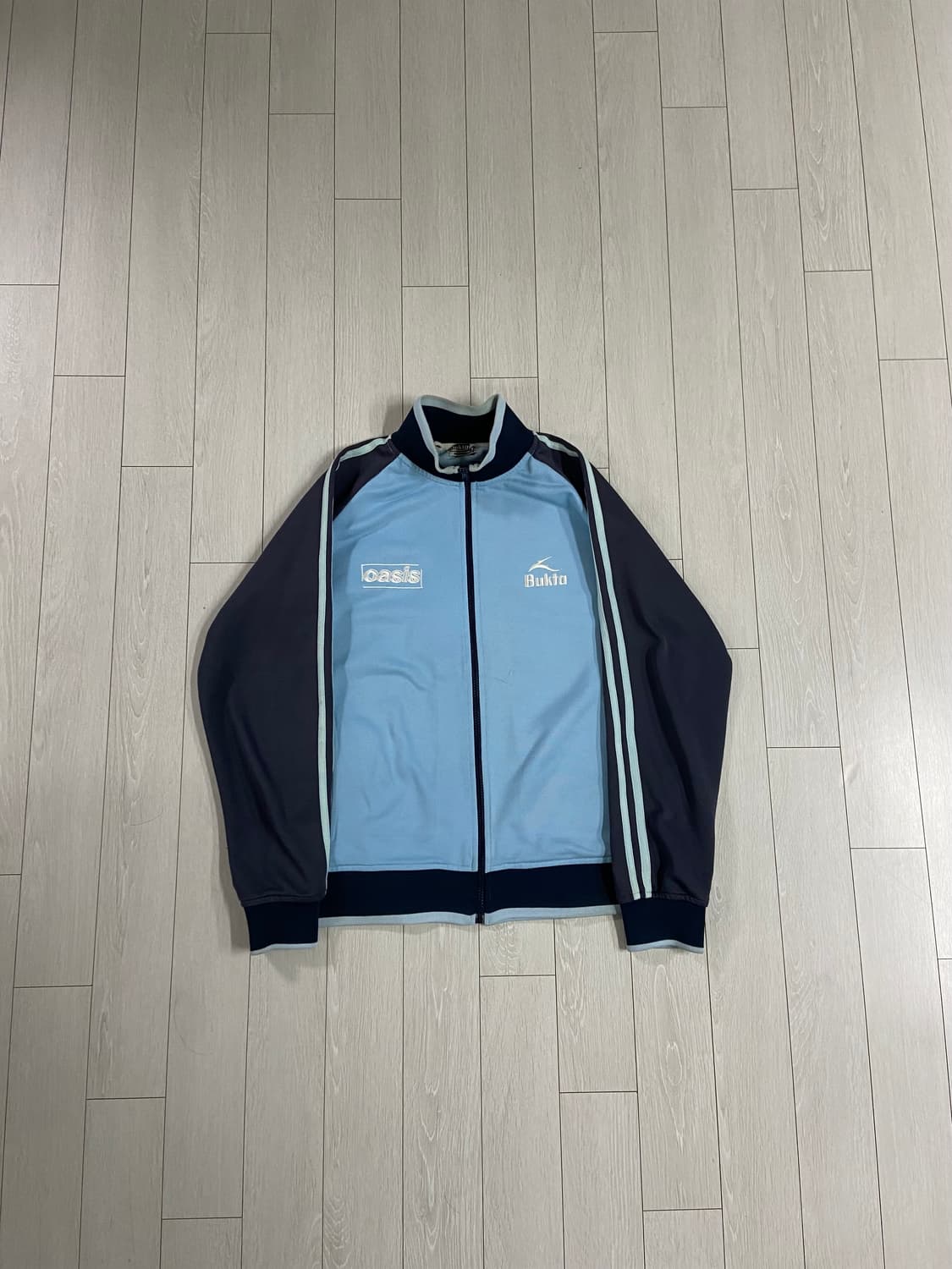 oasis × Bukta トラックジャケット Bukta Oasis Blue Jacket Vintage Retro Bukta Track Jacket Size M