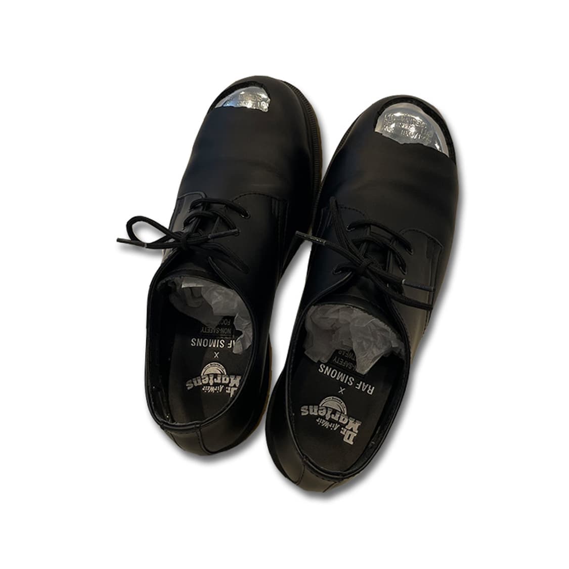 RAF SIMONS x Dr.martens ブラックレザーシューズ 42 42]Raf Simons x