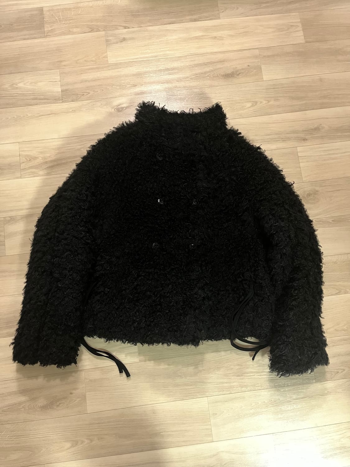 coyseio HAIRY FUR JACKET BLACK | 후루츠패밀리