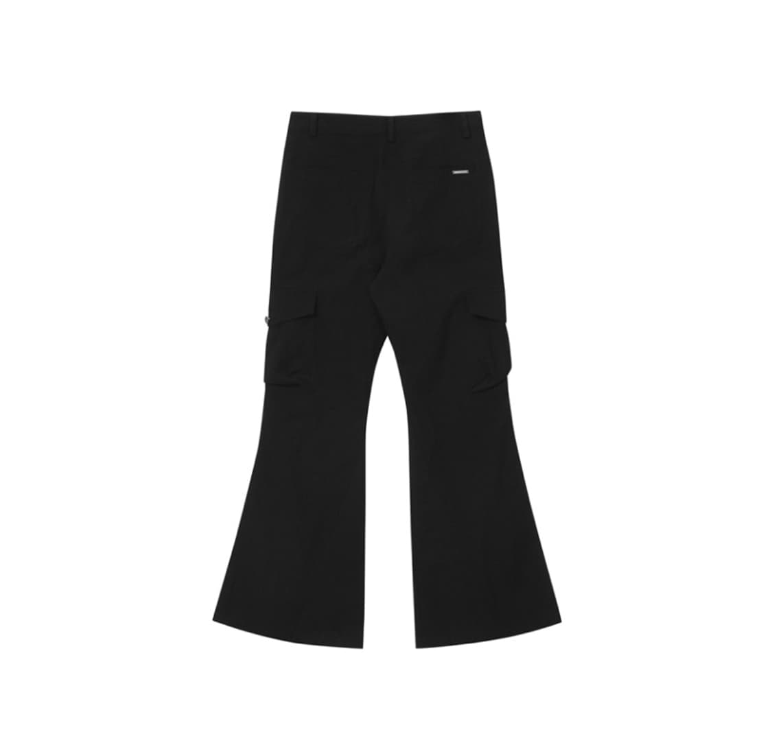 미세키서울 Pocket cargo bootscut pants BLACK | 후루츠패밀리