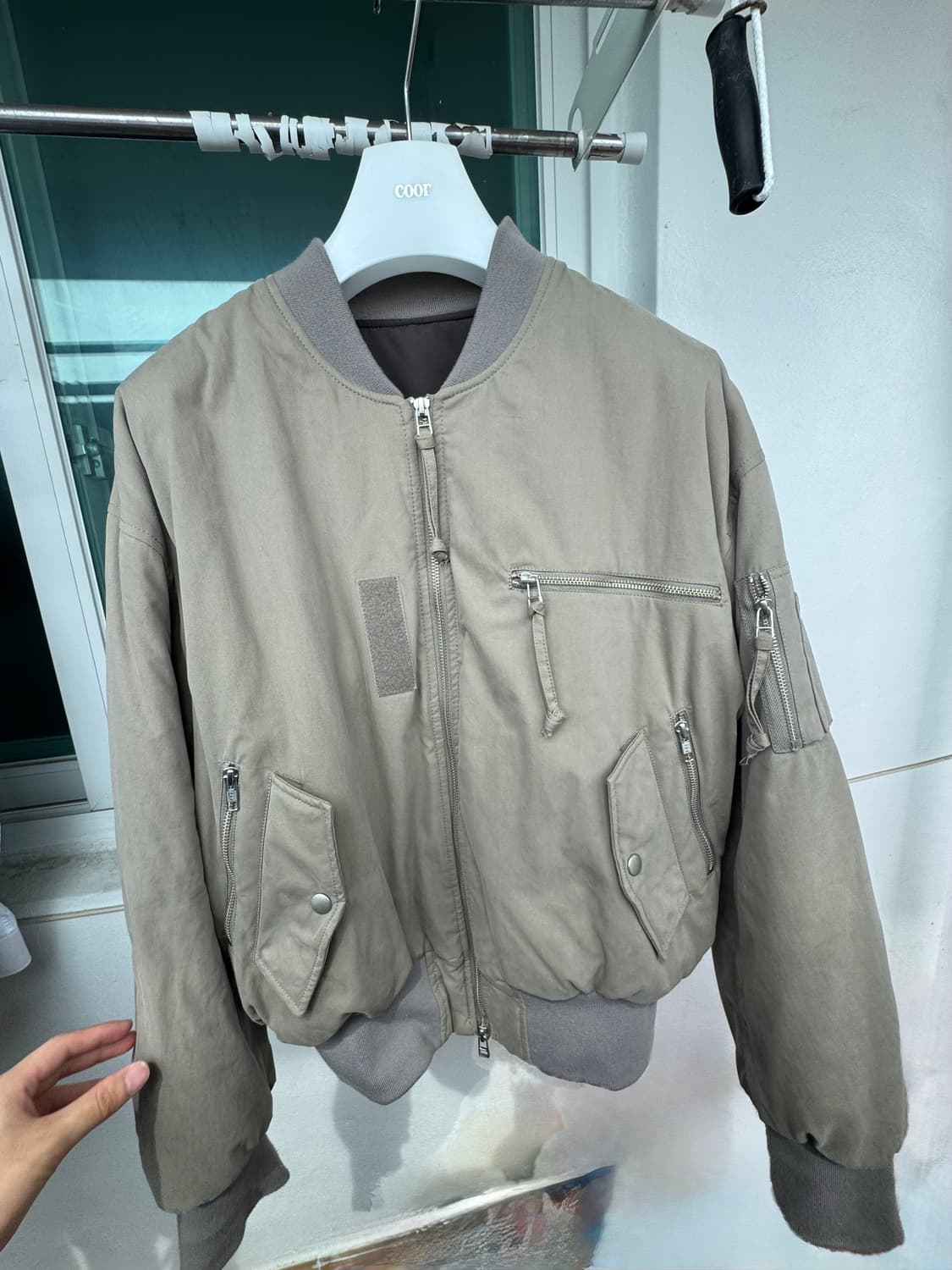 그레일즈 MULTI ZIPPER BOMBER JACKET/TAUPE/1 | 후루츠패밀리 GRAILZ