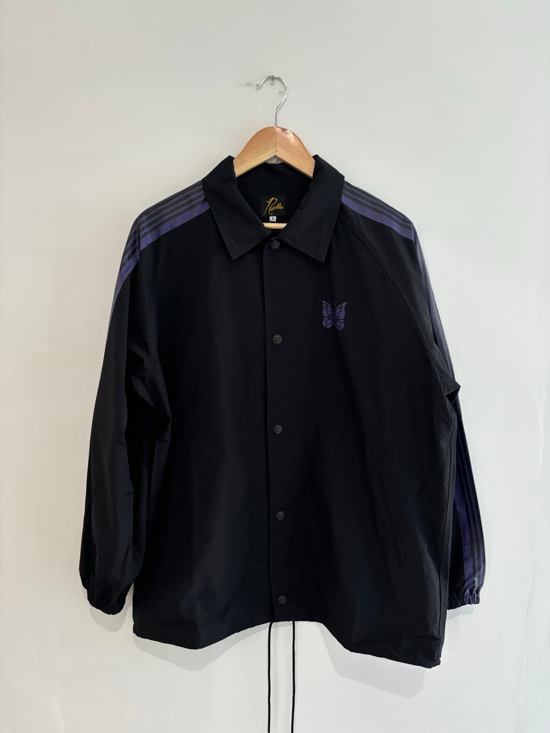 NEEDLES Coach Jacket Leopard Jq.-Olive