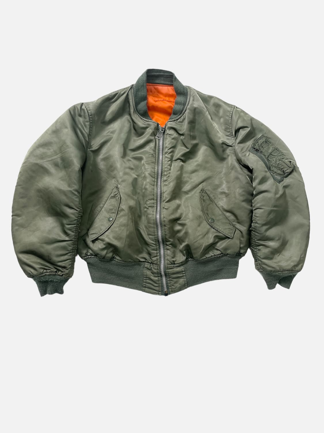 MA-1 80s jacket archive unknown alpha（Vintage 80s Alpha