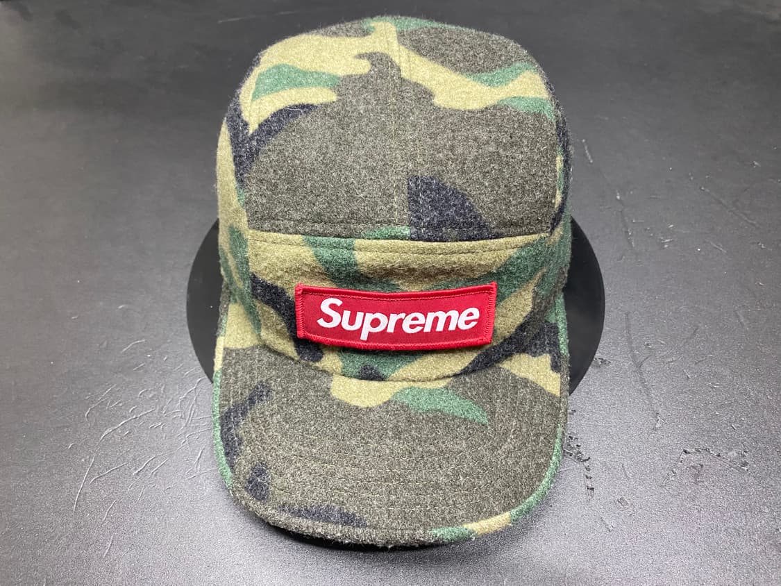 SUPREME CAMP CAP バーガンディー ほぼ未使用 Supreme Wool Camp Cap