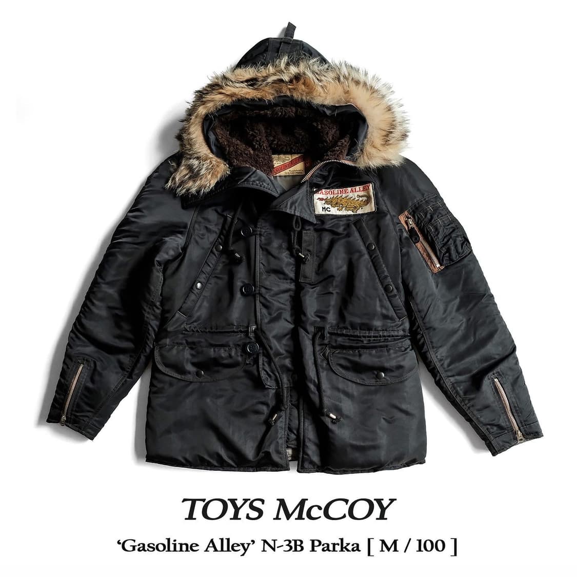 GASOLINE ALLEY TOYS McCOY N-3B ブラック L 【公式通販】