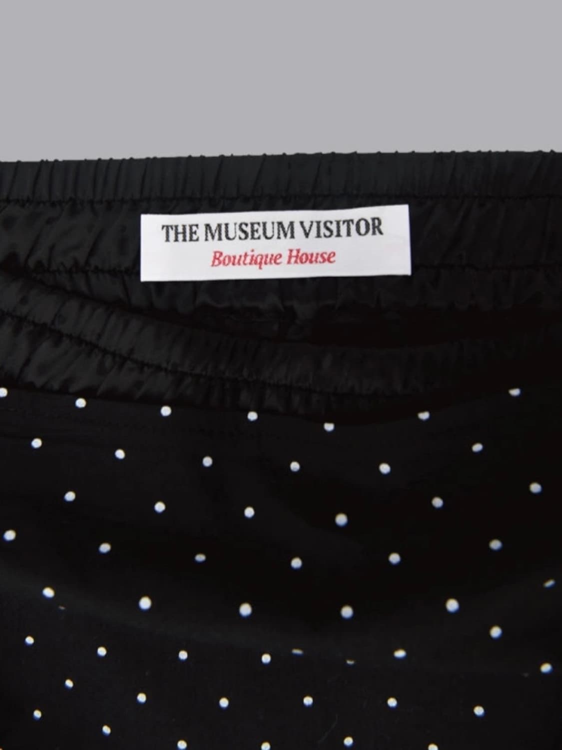 CHIFFON DOT LAYERED BANDING SKIRT | 후루츠패밀리