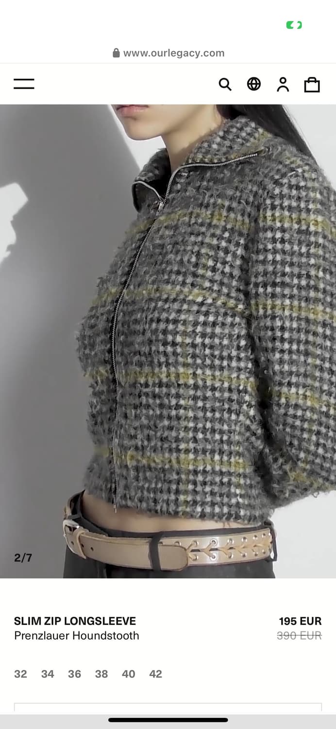 Our Legacy Slim Zip Longsleeve | 후루츠패밀리