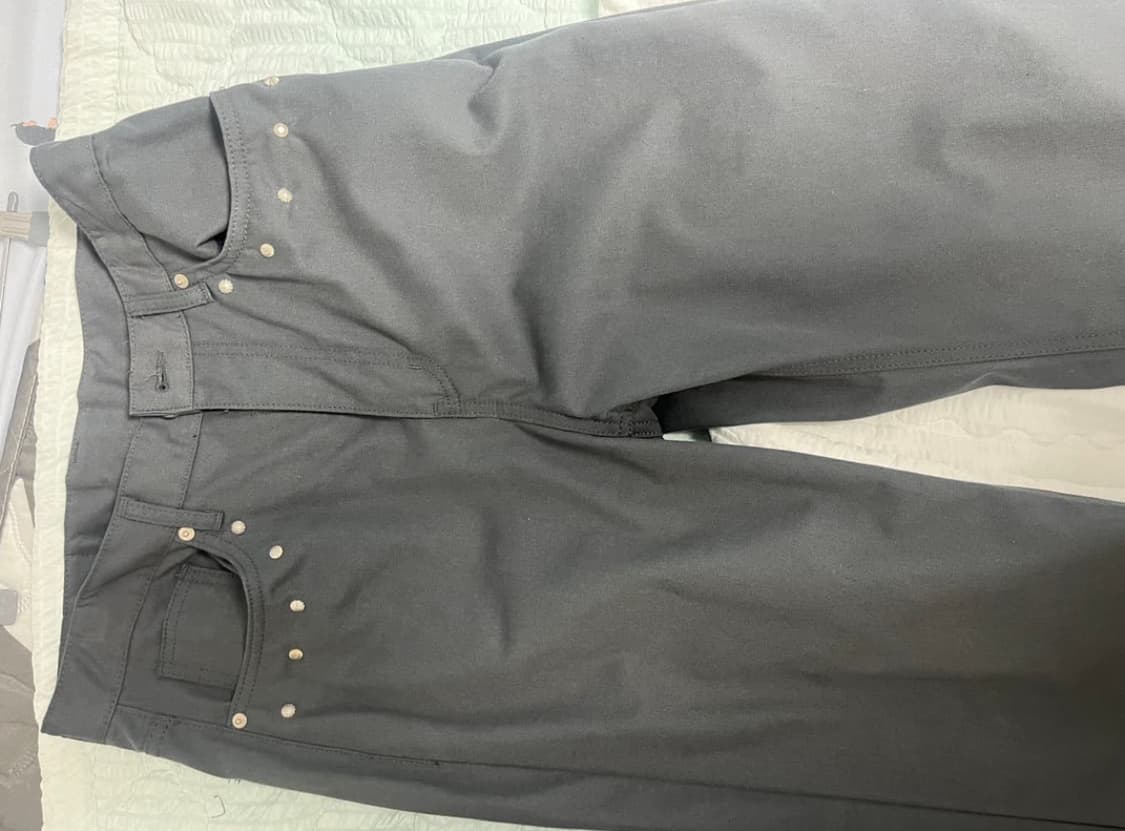 2Colors ファッション AAKAM Multi Studded Cotton Pants （Gray）