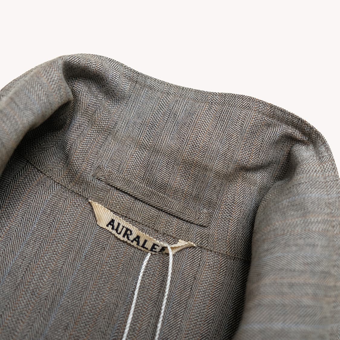 wool silk herringbone coverall | 후루츠패밀리