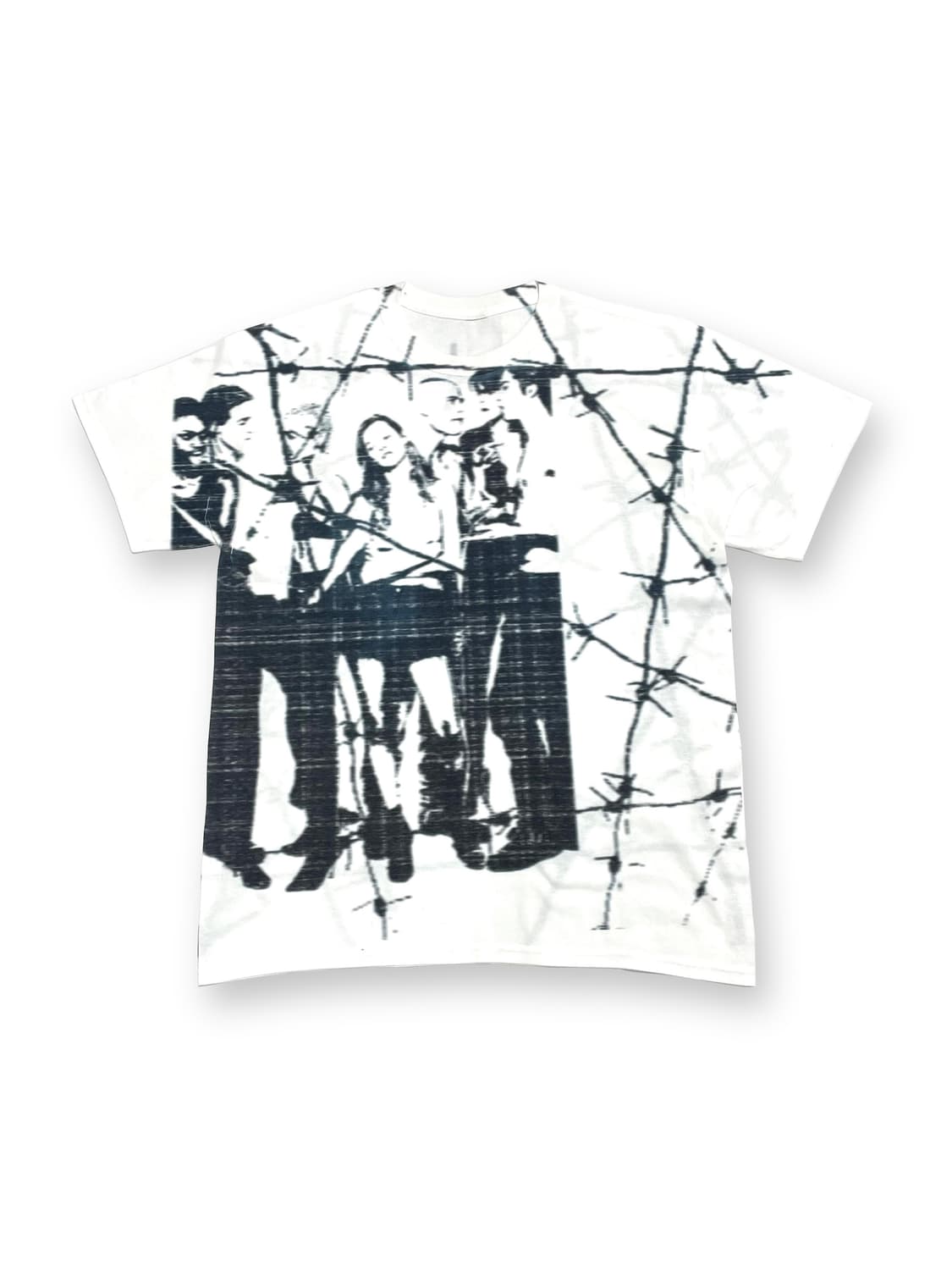 T-shirt Anarchie Revolution Fist – Fil Barbelé, Coton, Marque Gildan