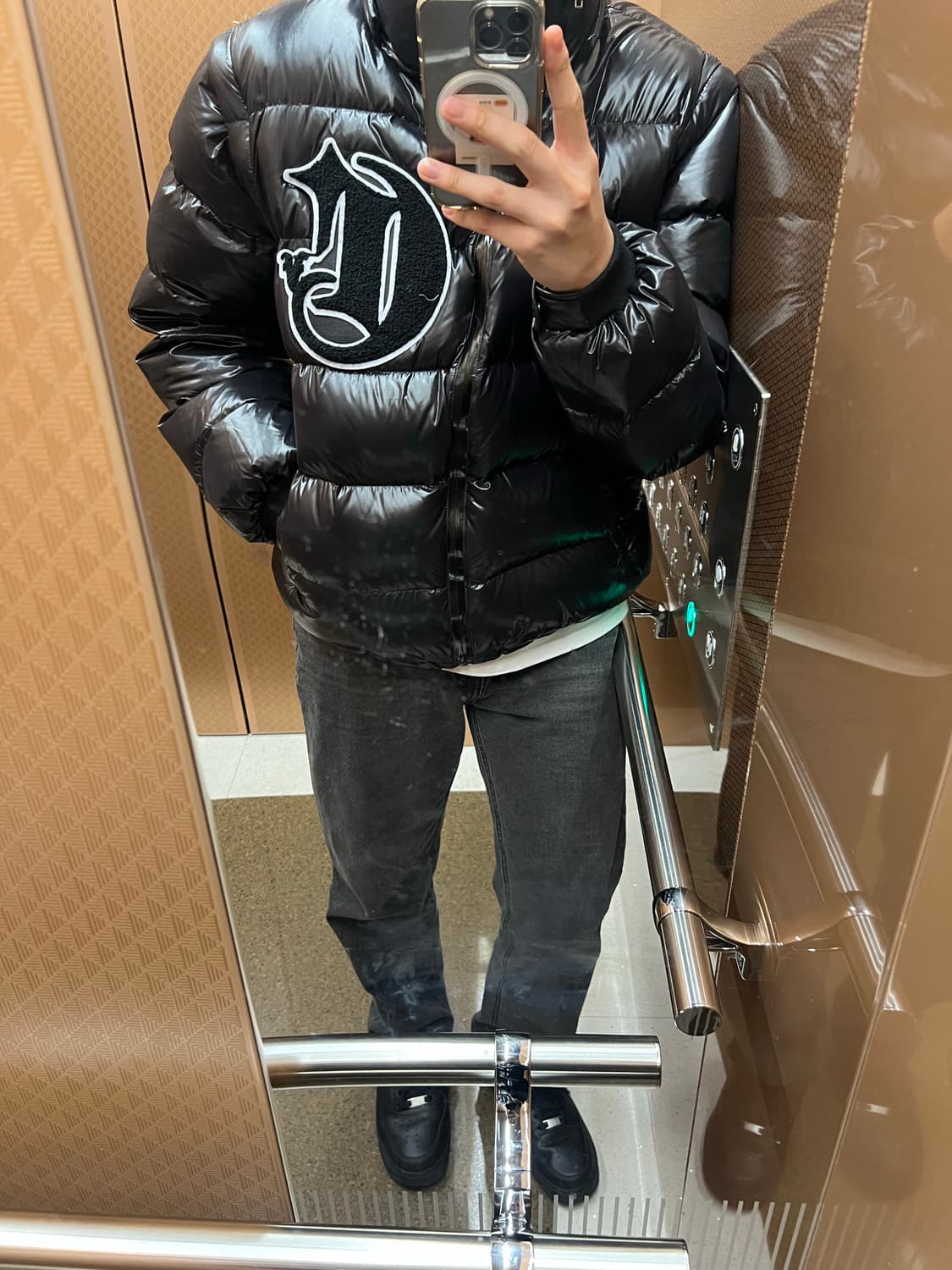 Corvidae Shiny White V2 Puffer Jacket Corvidae shiny puffer v2