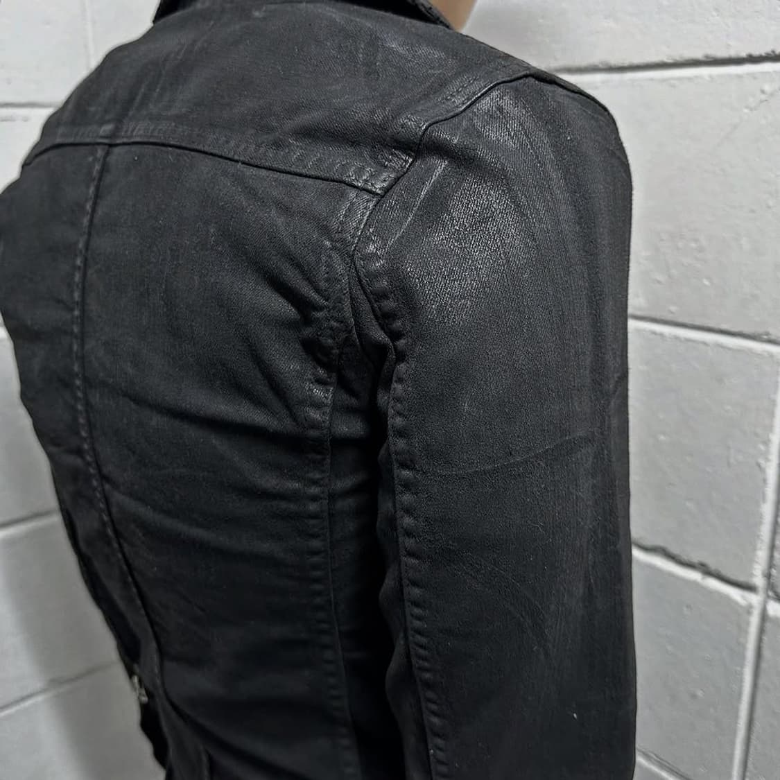 CIVARIZE archive Black wax coated jacket | 후루츠패밀리