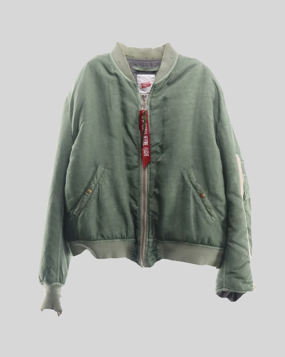 424×Alpha×SlamJam Ma-1 Bouble Zipped Slam Jam x 424 x Alpha Industries