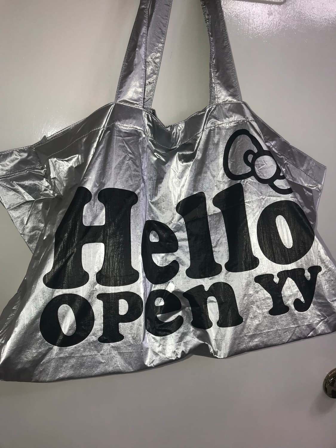 トートバッグ Open Yy x Hello Kitty Shopper Tote Bag Silver $_12.JPG