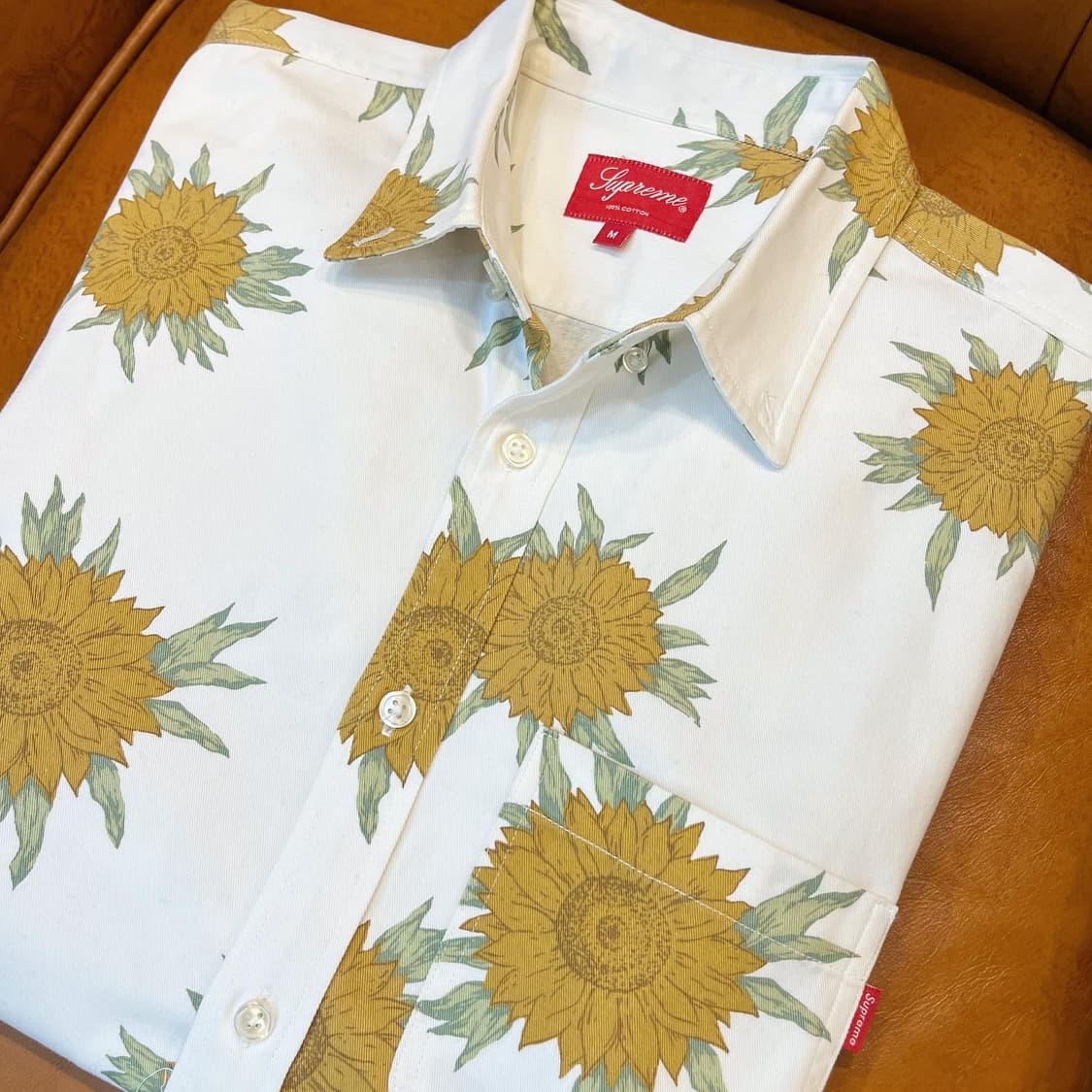 15SS Supreme シュプリーム Sunflower shirt サンフラワー シャツ 長袖