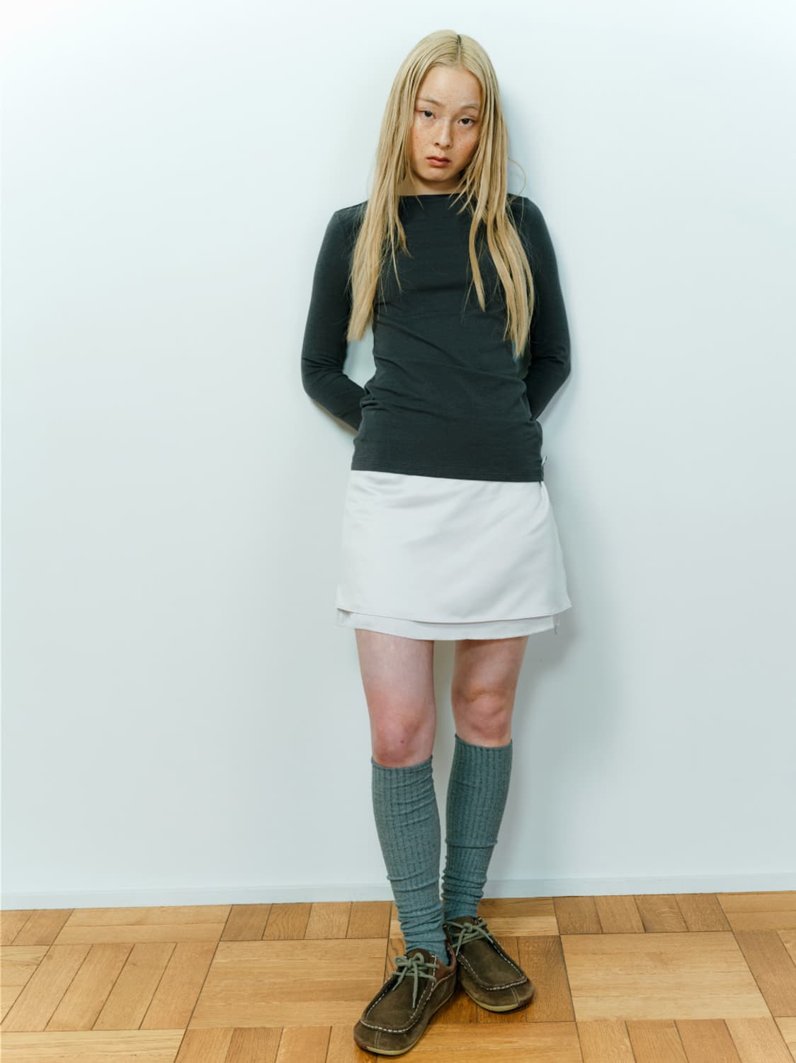 [COYSEIO] ★ 038 SATIN WRAP SKIRT 038 - 038 - coyseio