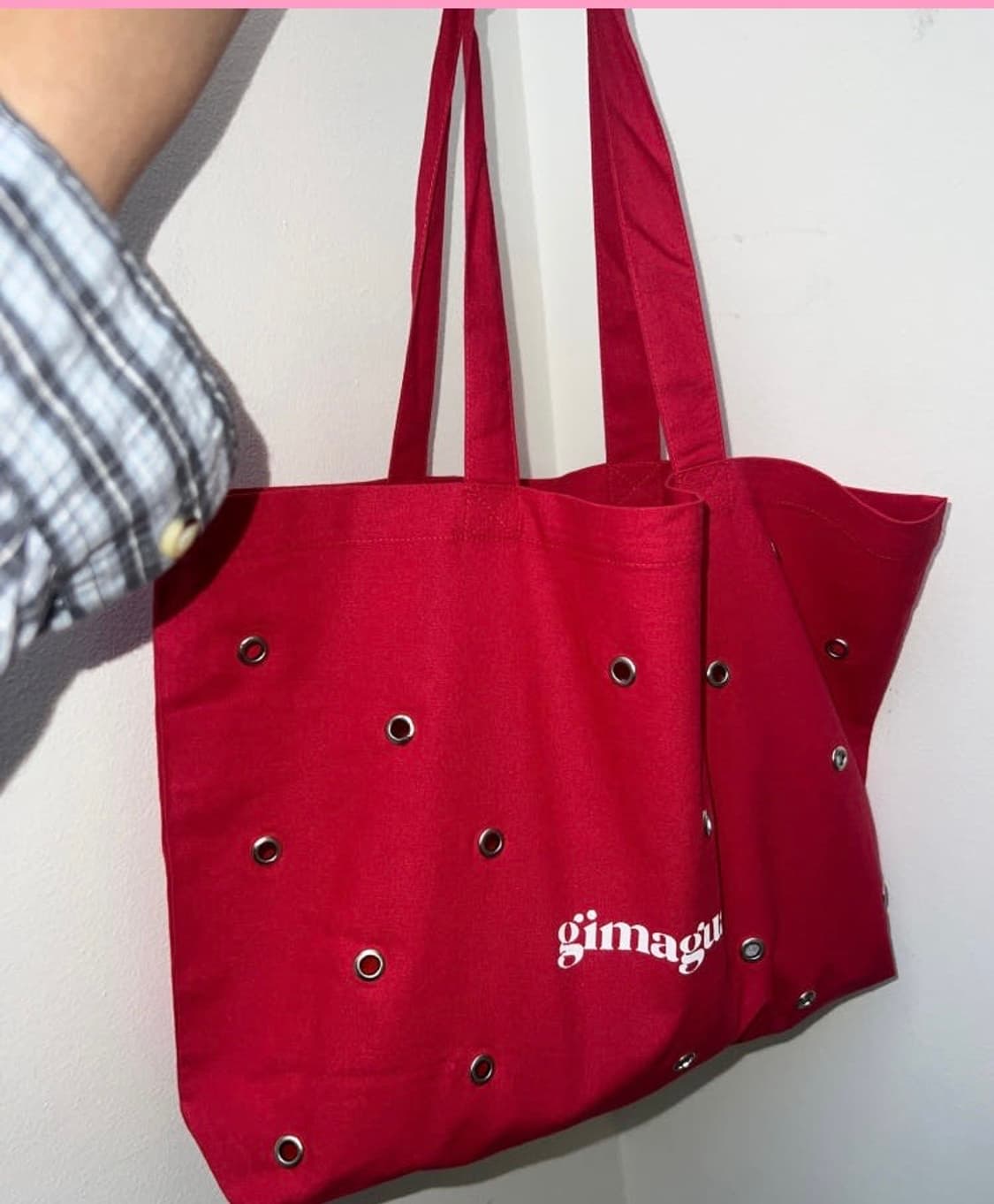 gimaguas Big Eyelets Tote Bag | 후루츠패밀리