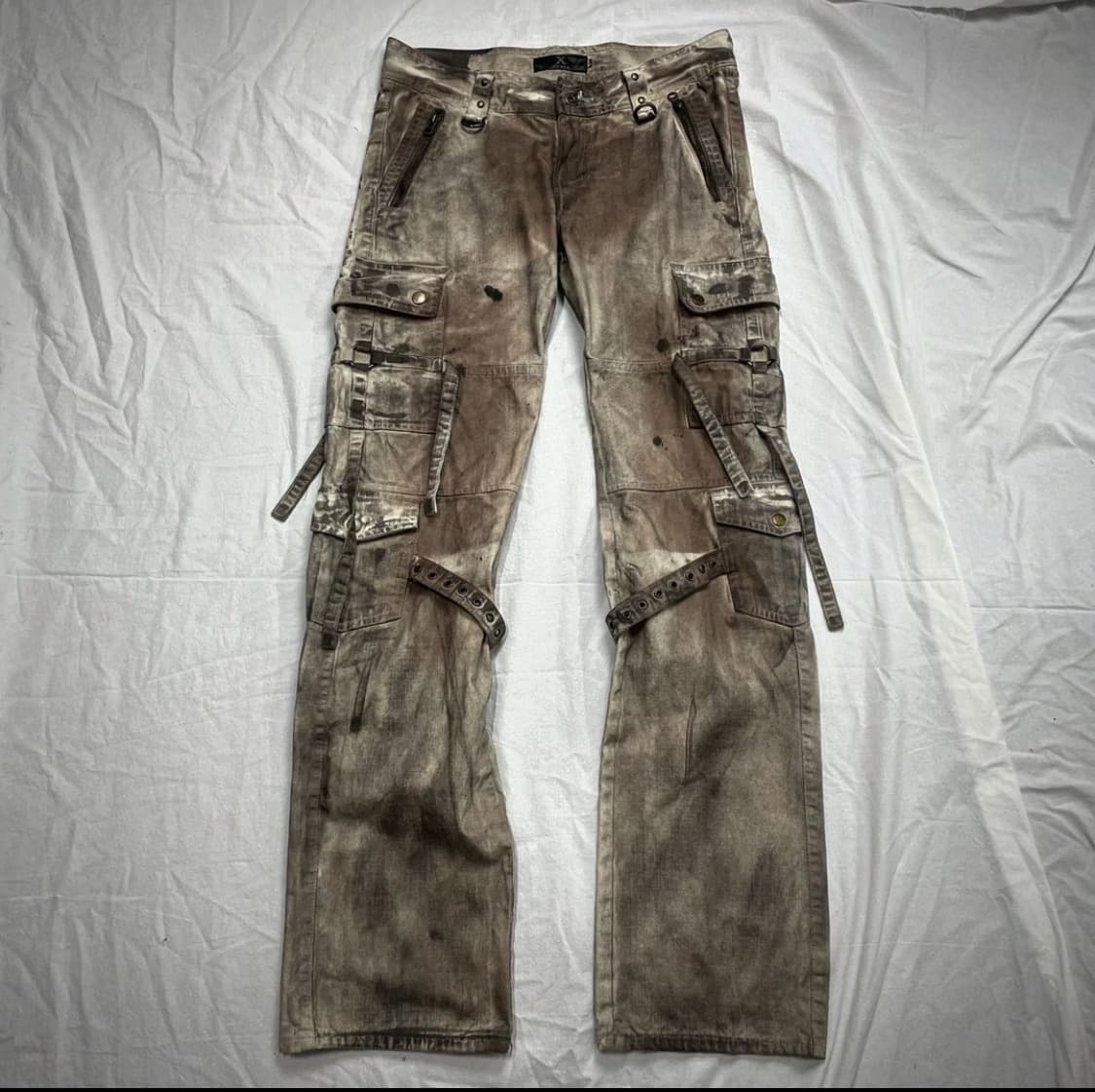 00s archive xfrm cargo pants gimmick japanese label brand l.g.b.