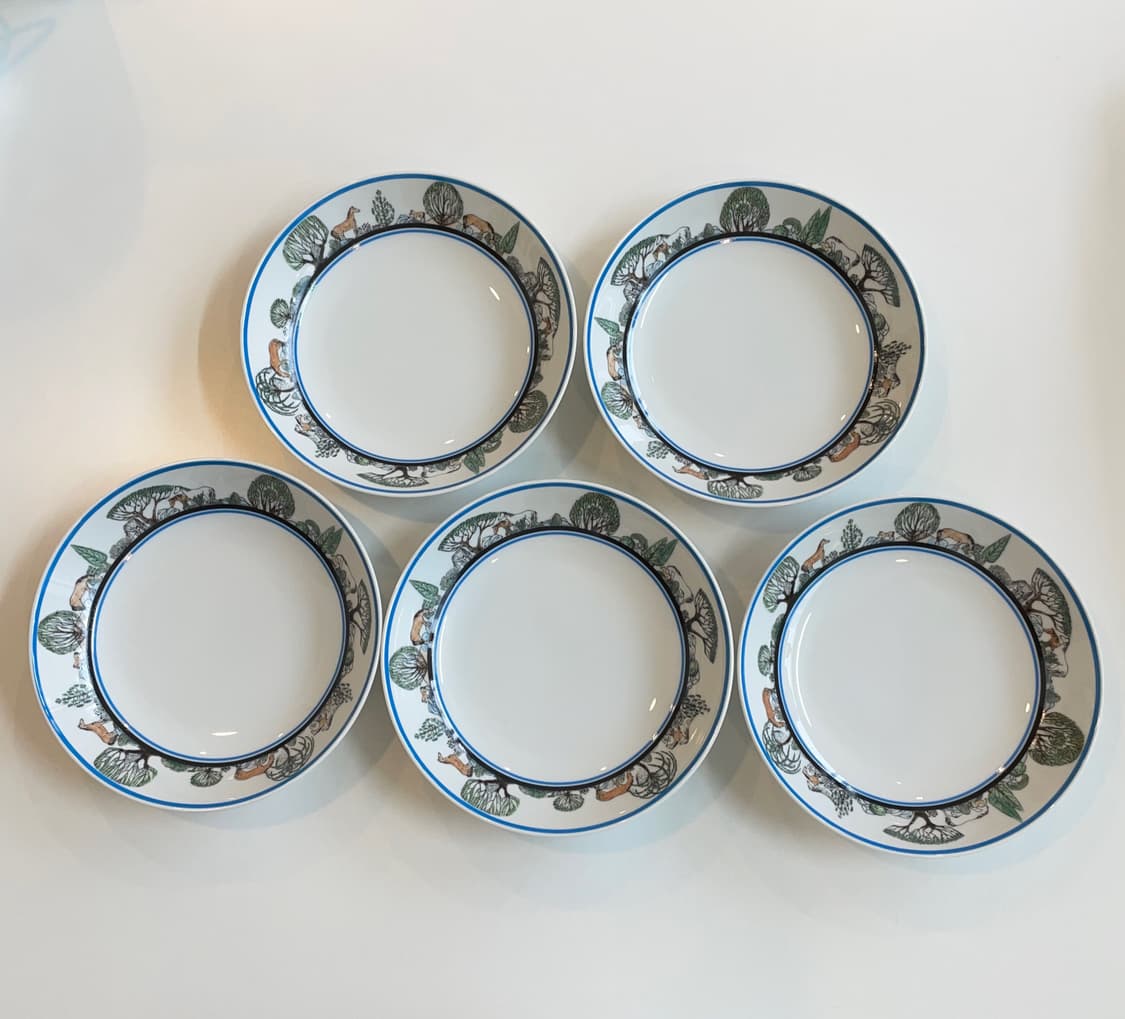 Christian Dior Mustang ケーキ皿 5枚セット Christian Dior