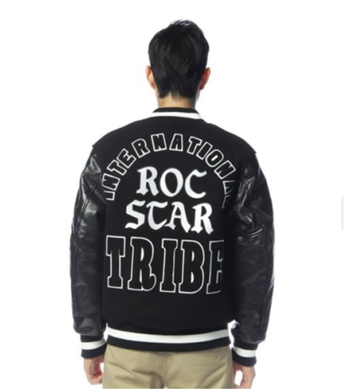 STUSSY×ROC STAR 10AW STADIUM JKT Sサイズ STUSSY×ROC STAR 10AW STADIUM JKT Sサイズ