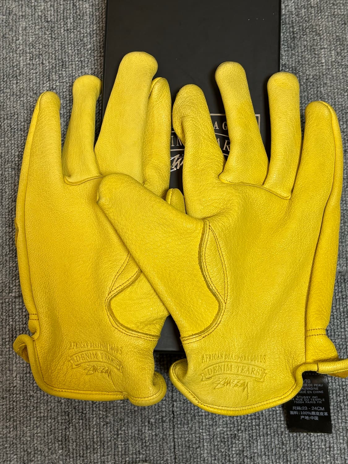 stussy x denim tears gloves l/xl | 후루츠패밀리