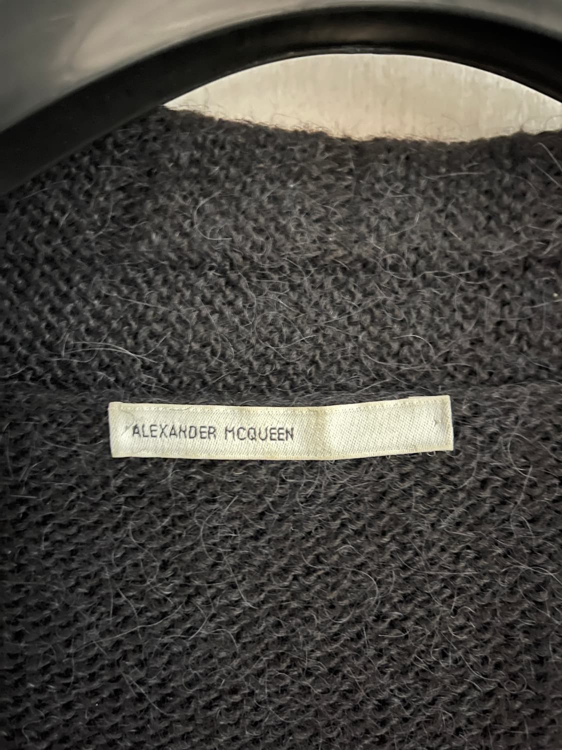 Cardigan Alexander McQueen Bleu Avec écharpe - Soie Et Coton, Neuf Sans étiquettes