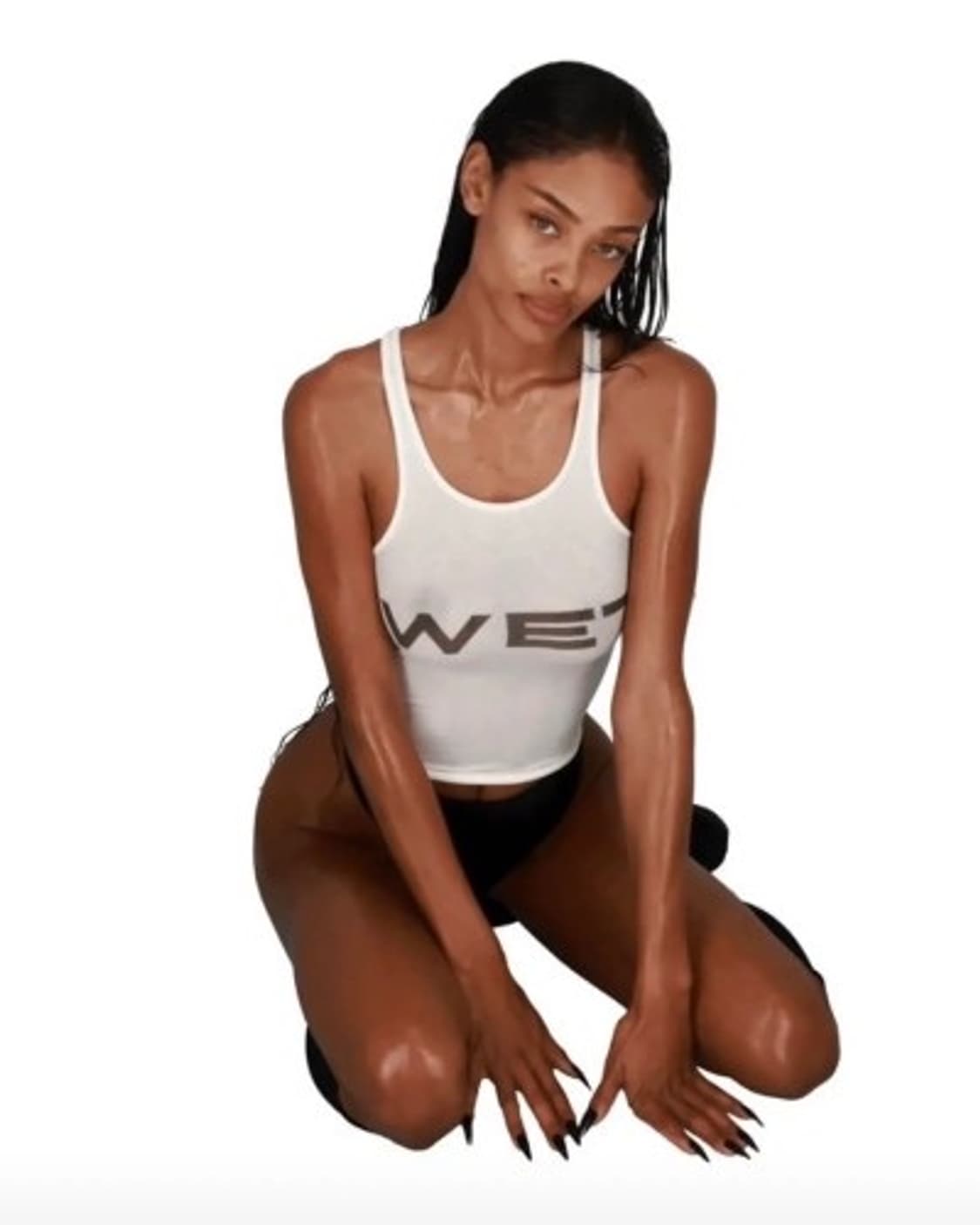 YZY Mowalola WET TANK サイズ1 （s）/ yeezy YZY Mowalola WET TANK