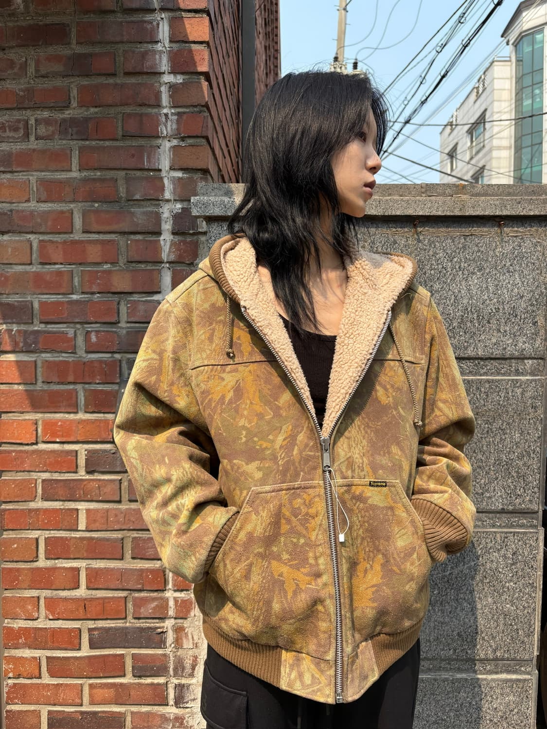 Supreme 17fw suede hoodie work jacket | 후루츠패밀리 Supreme 17fw suede hoodie work jacket | 후루츠패밀리