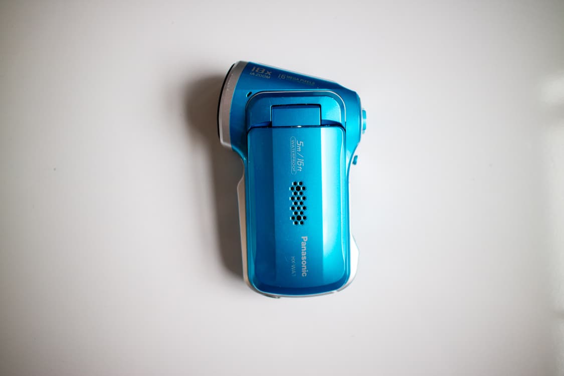 Panasonic ビデオカメラ HX-WA3(防水仕様) パナソニック デジタルムービーカメラ 防水仕様 ブルー HX-WA3-A