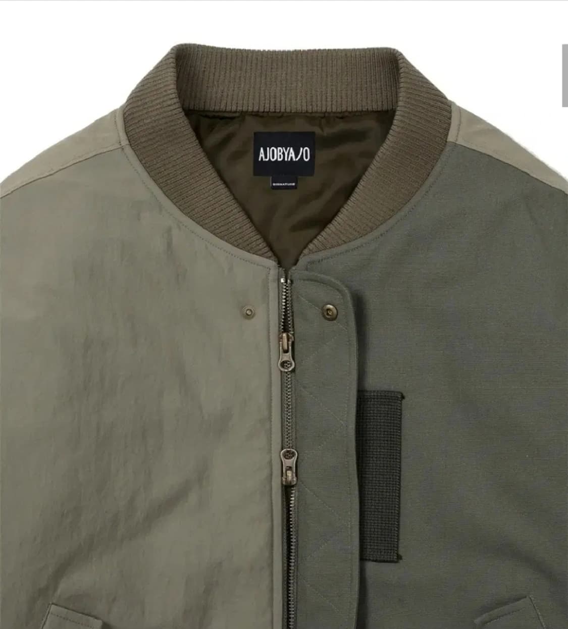 Fourfold Nylon Mixed Bomber Jacket | 후루츠패밀리