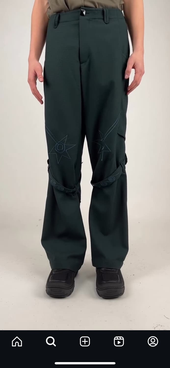 パンツ kiko kostadinov Nesebur trouser Kiko Kostadinov Nesebur straight-leg Trousers | Green | FARFETCH