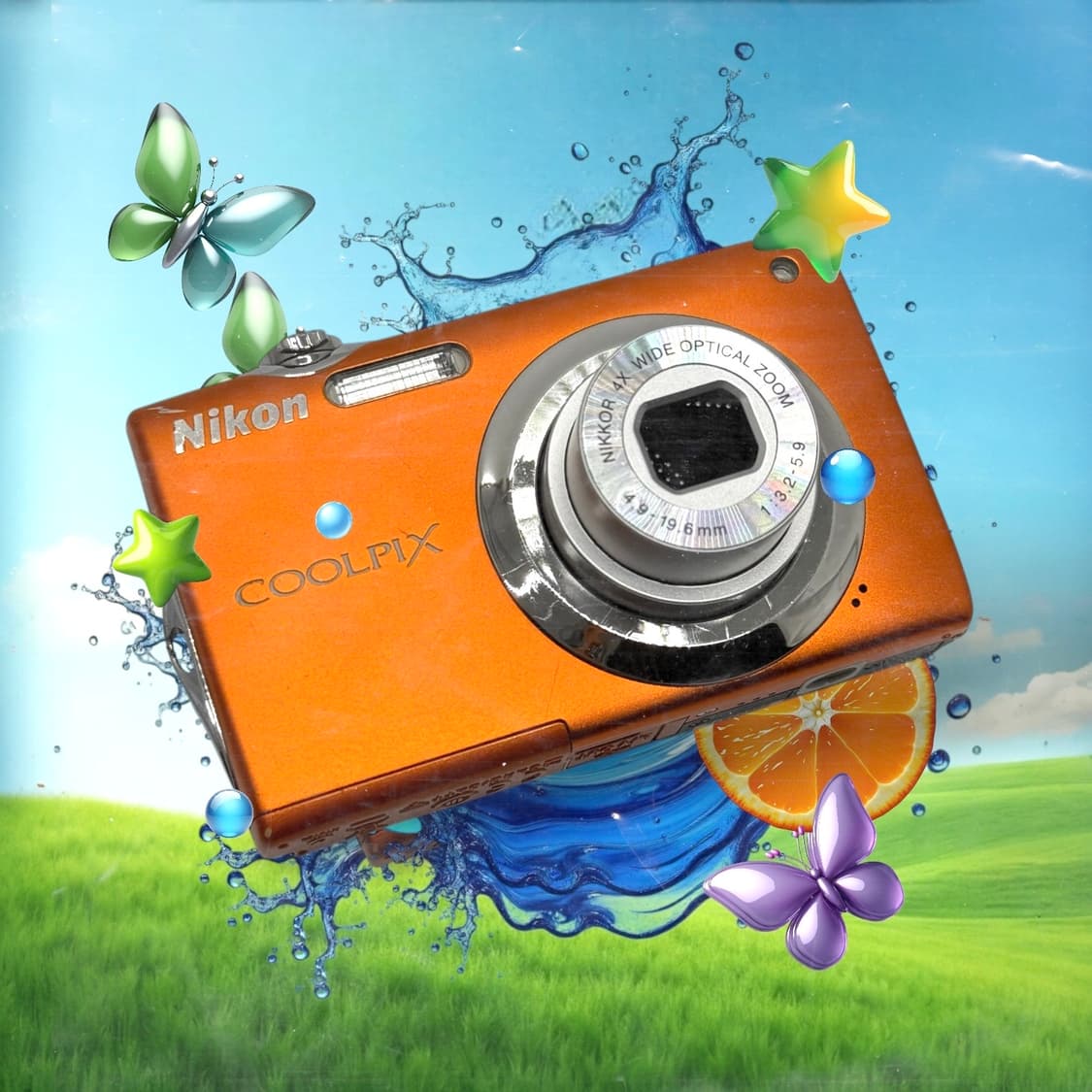 니콘 Coolpix S3000 오렌지 디지털카메라 | 후루츠패밀리