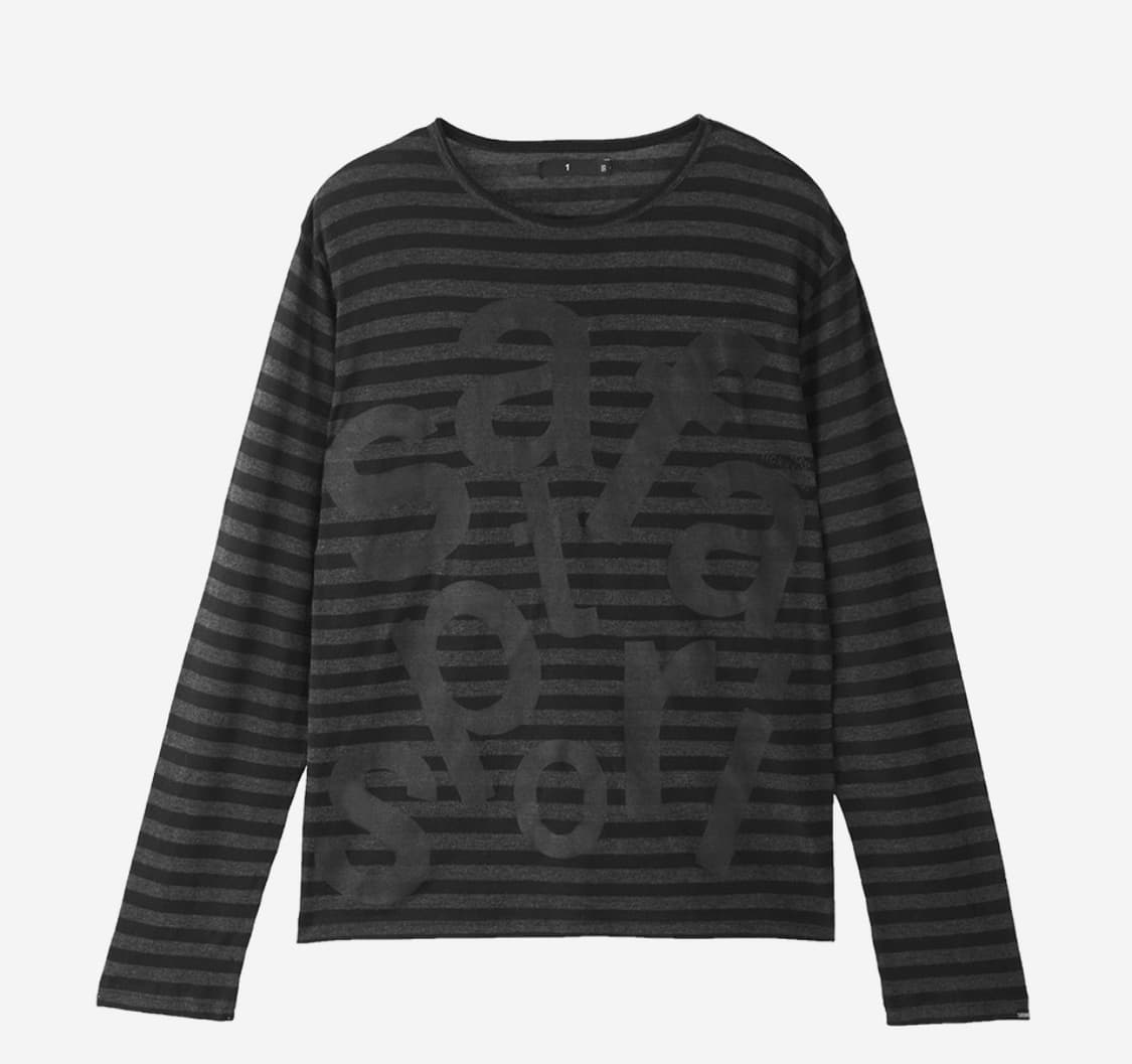 Safarispot☆TICKETING STRIPE BORDER TEE TICKETING STRIPE BORDER TEE (BLACK) - safarispot | 60