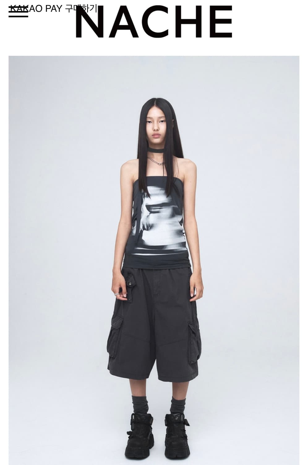 NACHE PRINTED TIE TANK TOP シズニルック PHIz0UhIG-022CA7CB-421B-4774-