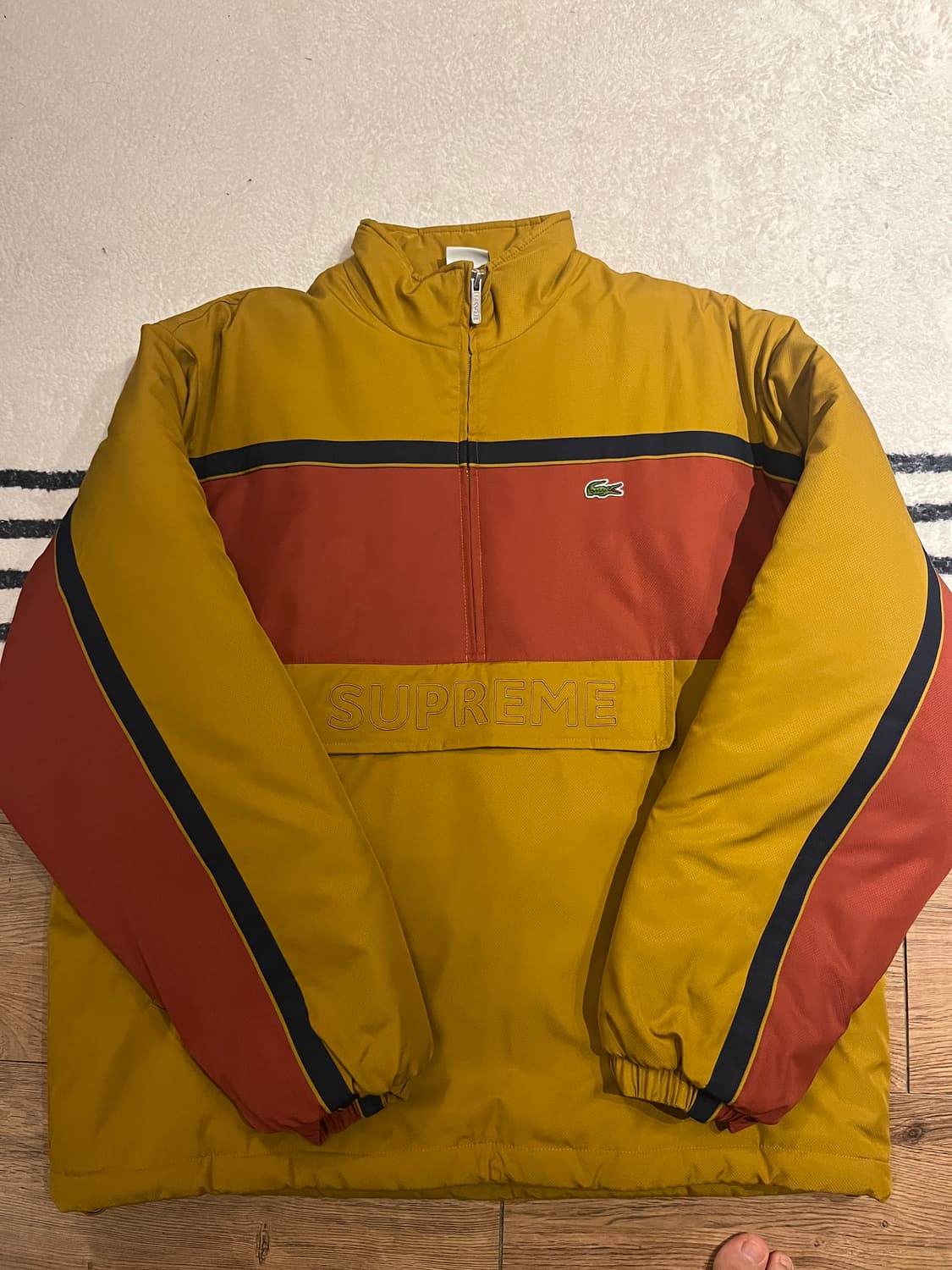 Preowned Pullover Supreme Lacoste Puffy Half Zip Pullover
