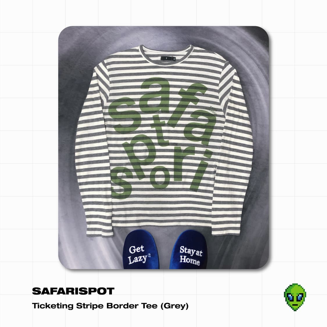 Safarispot Ticketing Stripe Border Tee | 후루츠패밀리