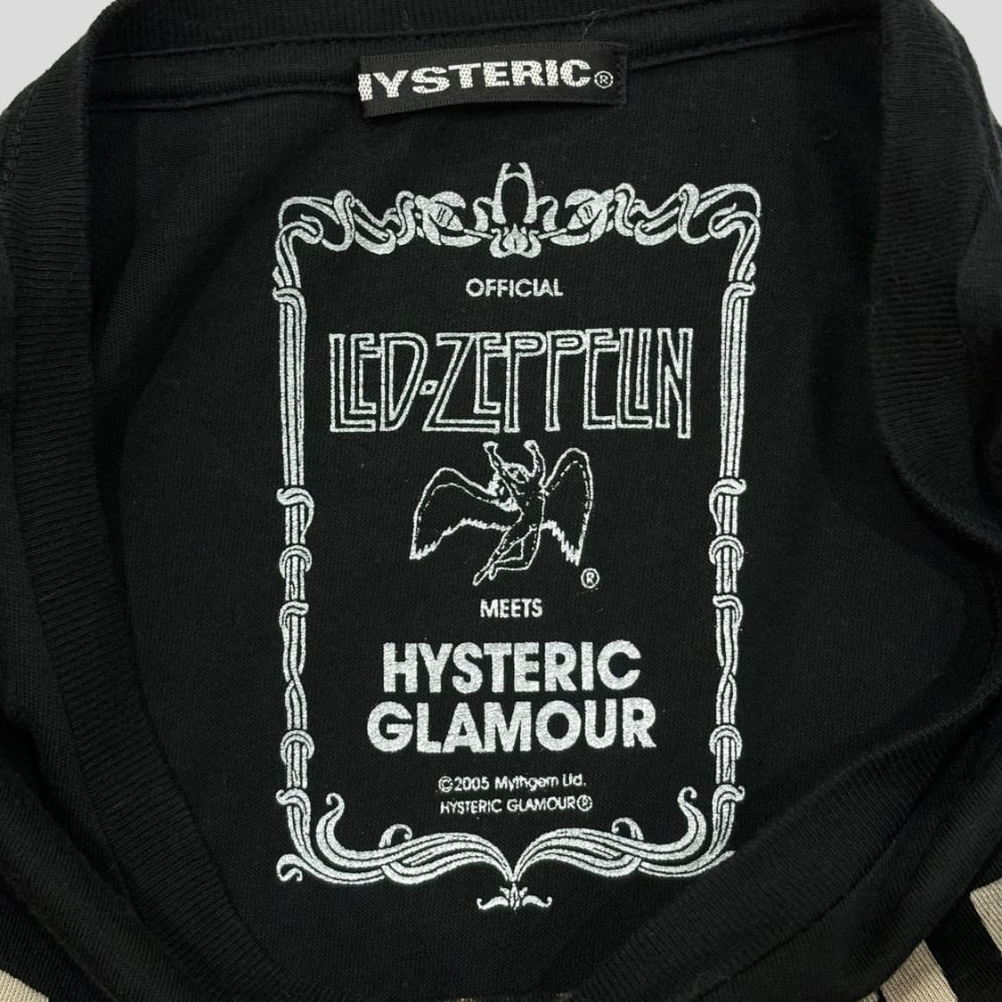 ヒステリックグラマーのレッドツェッペリンのTシャツサイズM☆ブラック
