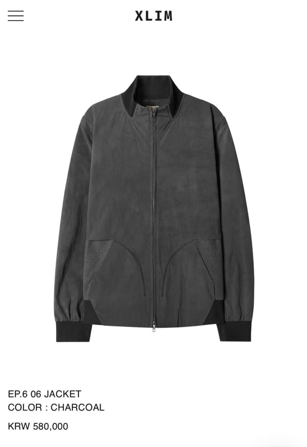 XLIM BLACK EP.6 0.4 ボンバージャケット XLIM BLACK EP.6 0.4 ボンバージャケット